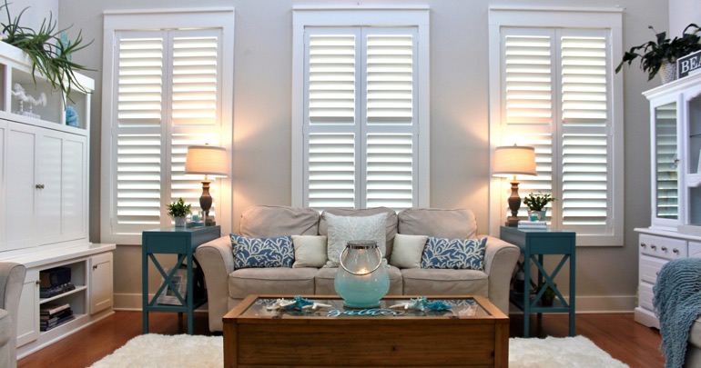 Fort Lauderdale parlor plantation shutters